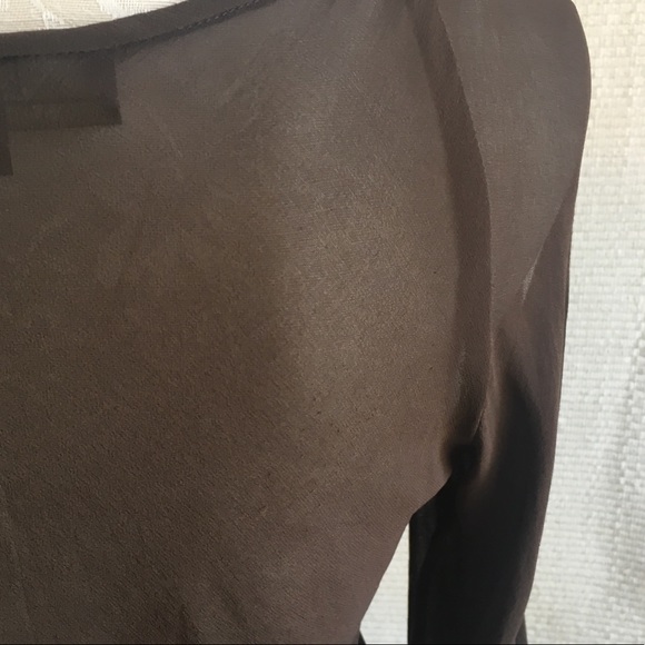 Nicole Miller Silk Blouse Cold Shoulder VTG 90s - Picture 5 of 8